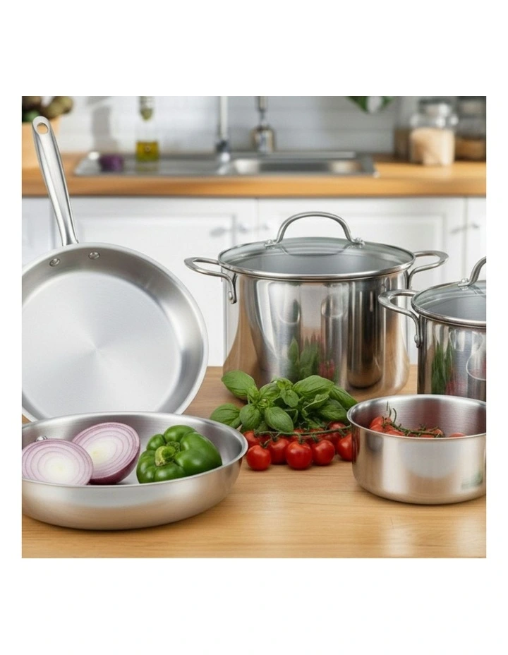 Essentials Stainless Steel Induction Covered Saute 30cm/5.7L in Silver image 2