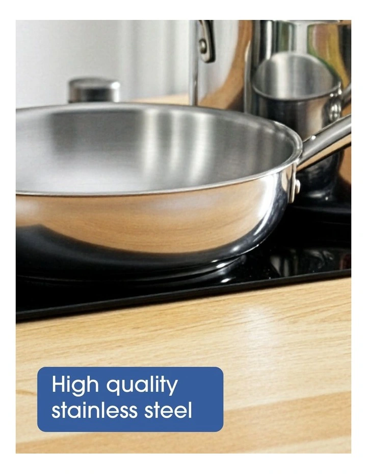 Essentials Stainless Steel Induction Covered Saute 30cm/5.7L in Silver image 4