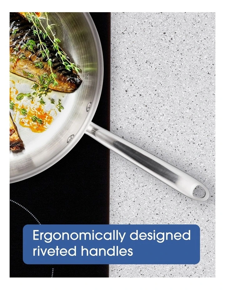 Essentials Stainless Steel Induction Covered Saute 30cm/5.7L in Silver image 5