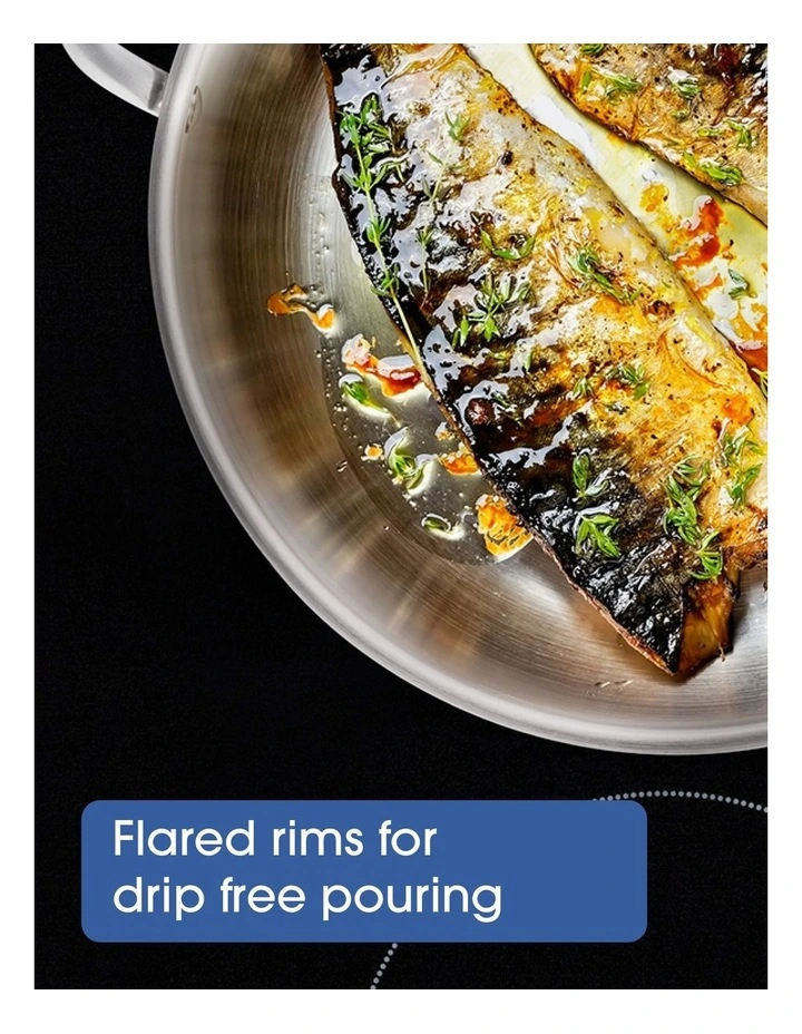 Essentials Stainless Steel Induction Covered Saute 30cm/5.7L in Silver image 6