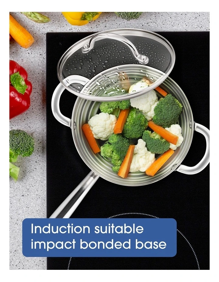 Raco Steel Essentials Stainless Steel Induction Open Frypan 28cm image 4