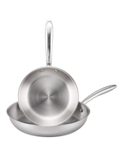 Raco Steel Essentials Stainless Steel Induction Open Frypack Twin Pack 20/28cm