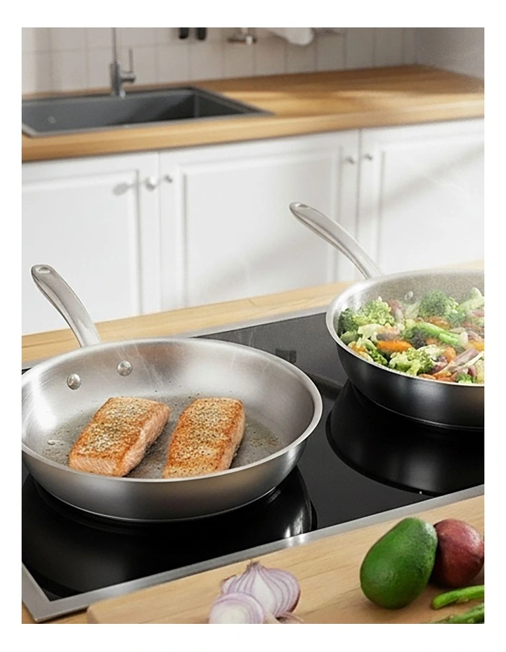 Raco Steel Essentials Stainless Steel Induction Open Frypack Twin Pack 20/28cm image 2