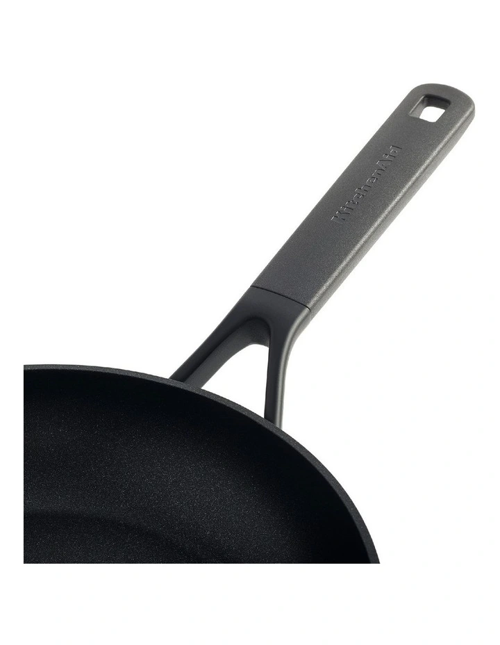 Classic Forged Aluminium Open 28cm Frypan in Black image 4