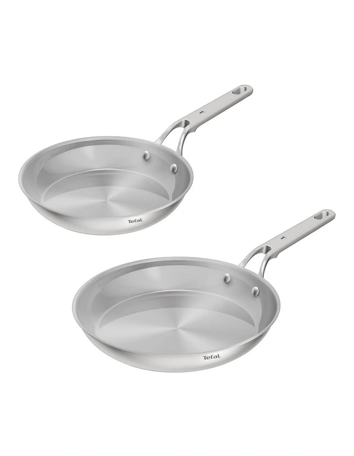 Extreme Induction Uncoated Frypans Twin Pack 24/28cm in Silver image 7