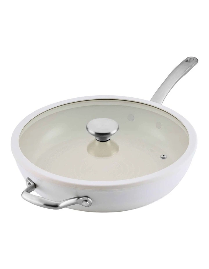 Halo with LaserDefense Covered Skillet 30cm in Pearl White image 1