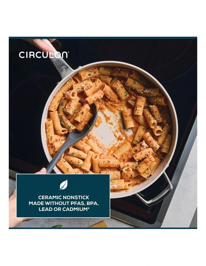 Halo with LaserDefense Covered Skillet 30cm in Pearl White image 2