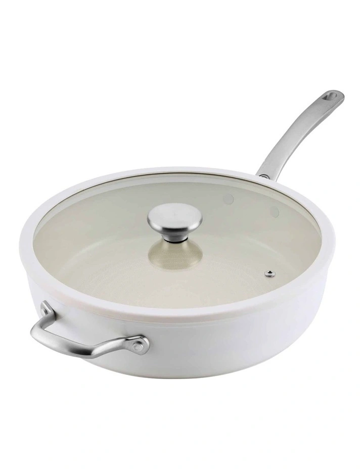 Halo with LaserDefense covered Saute 30cm/4.7L in pearl white image 1