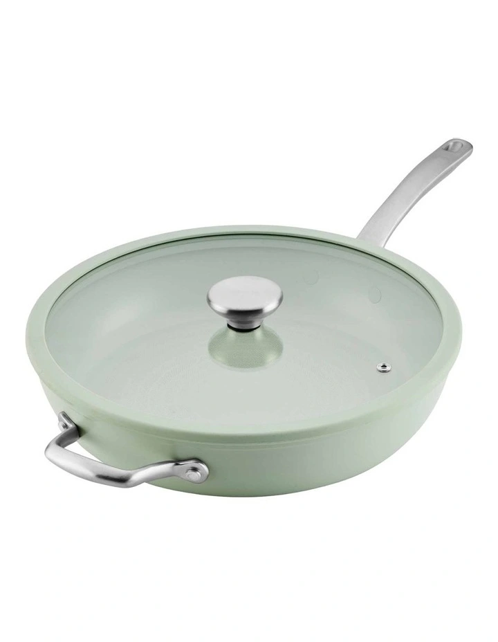 Halo With Laserdefense Covered Skillet 30cm in Sage Green image 1