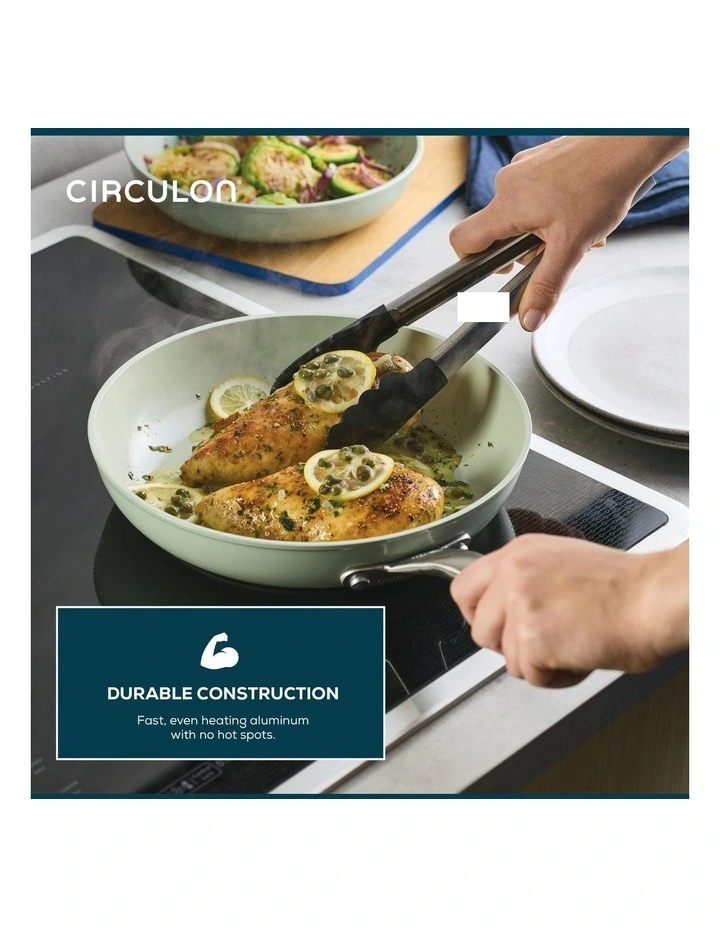 Halo With Laserdefense Covered Skillet Set 20/30Cm in Sage Green image 2