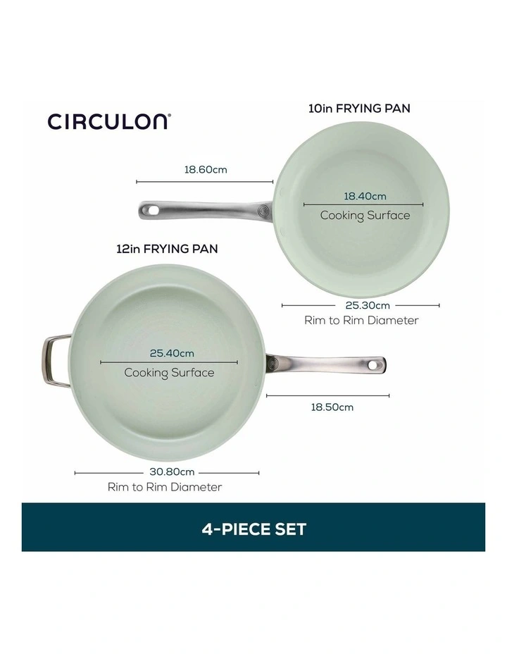 Halo With Laserdefense Covered Skillet Set 20/30Cm in Sage Green image 6