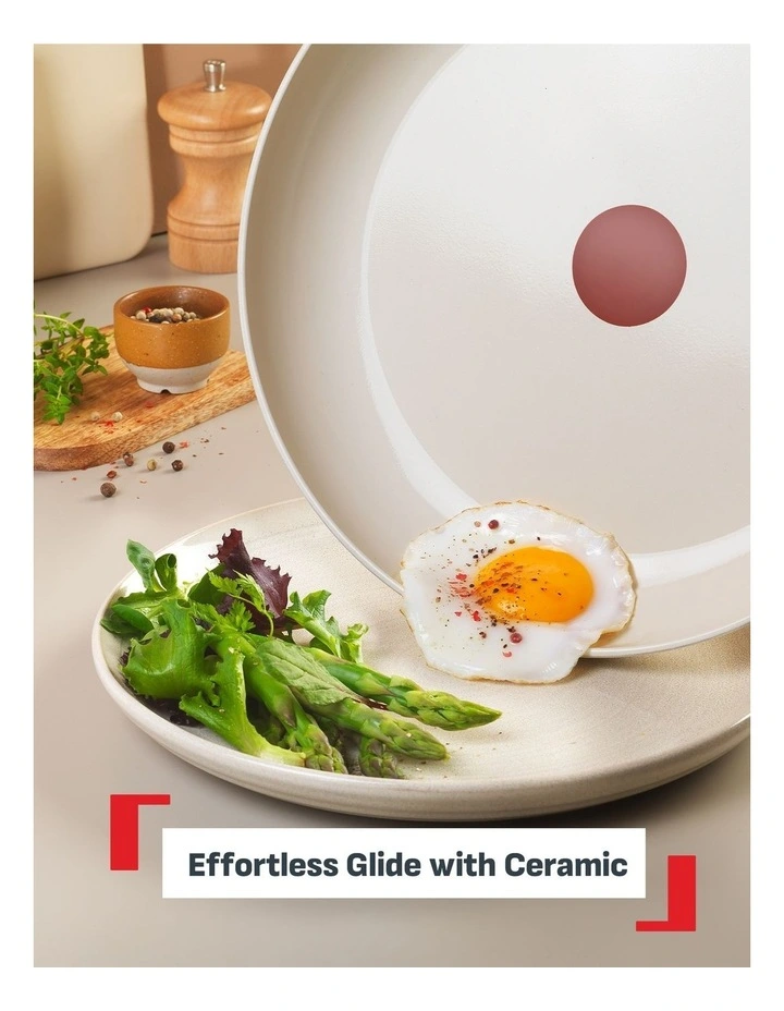 Recycle Ceramic Induction Non-Stick Frypan 24cm in Green Lichen image 2