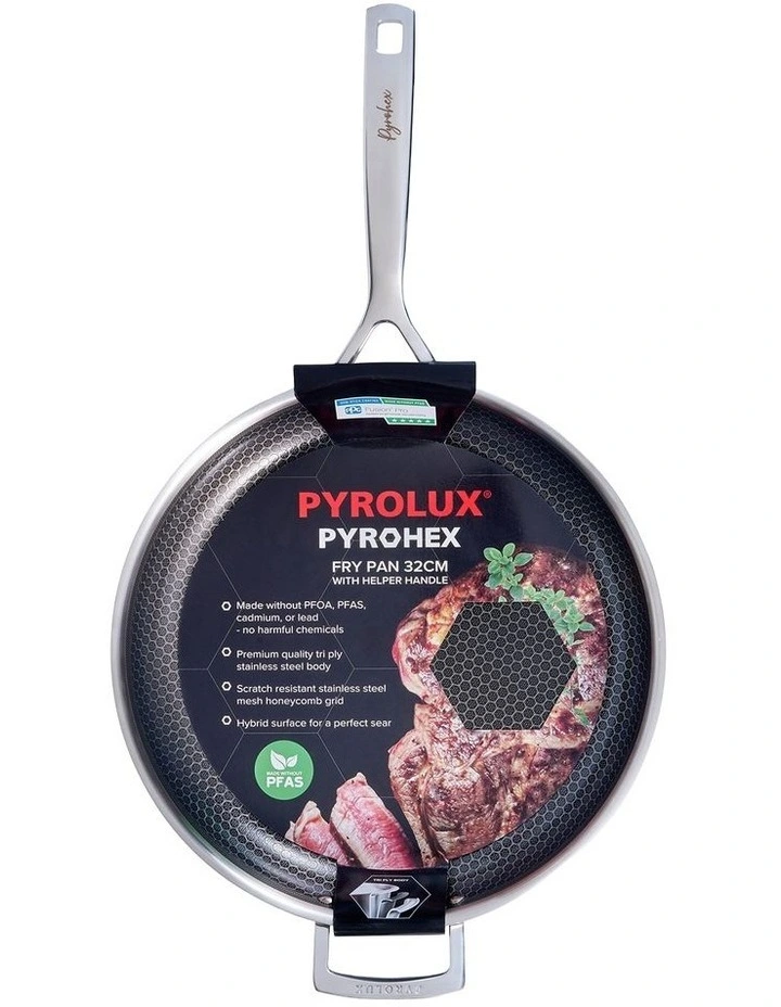 Pyrohex Fry Pan w/helper handle 32cm image 6