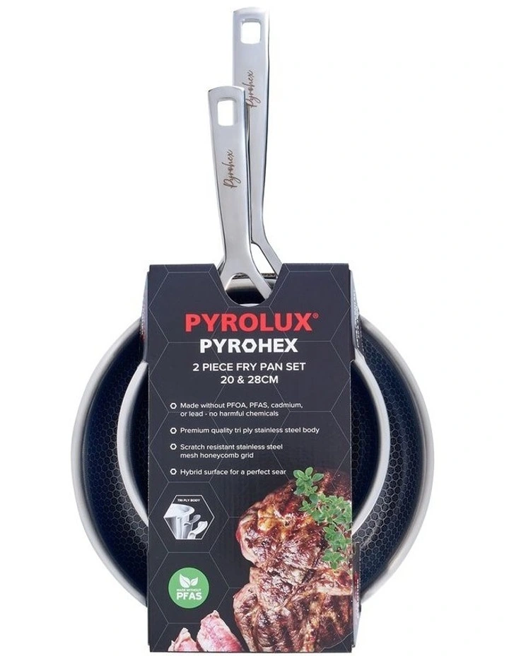 Pyrohex Twin Pack Fry Pan set - 20/28cm image 2