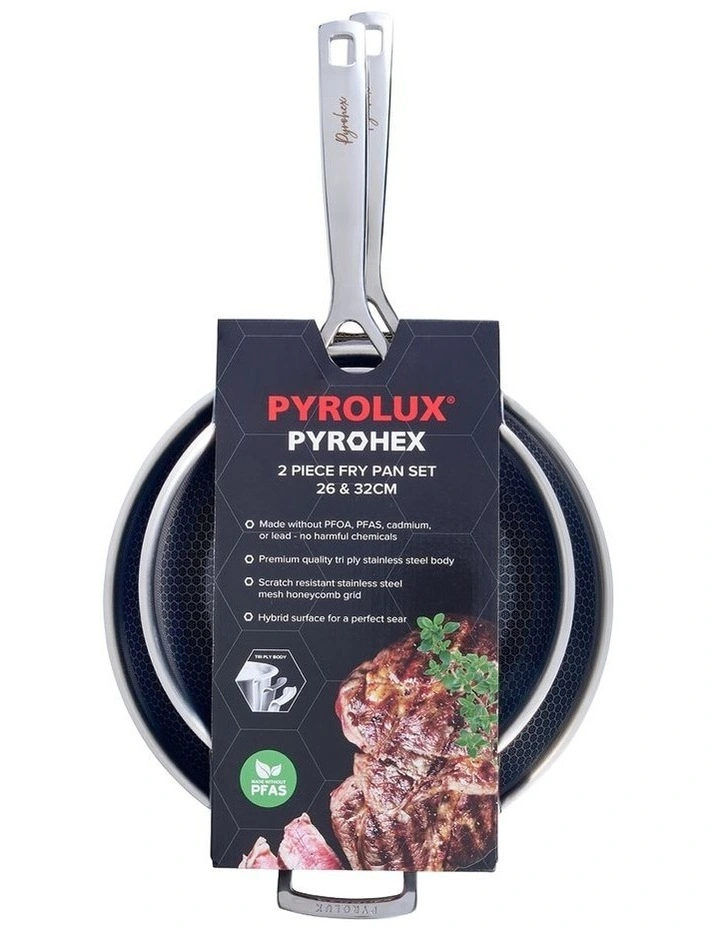 Pyrohex Twin Pack Fry Pan set - 26/32cm image 2