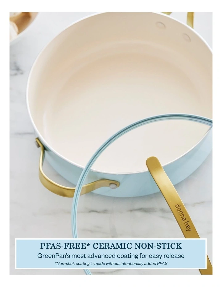 Donna Hay by GreenPan Ceramic Non-Stick Donna Pan with Matching Lid, 30cm image 3