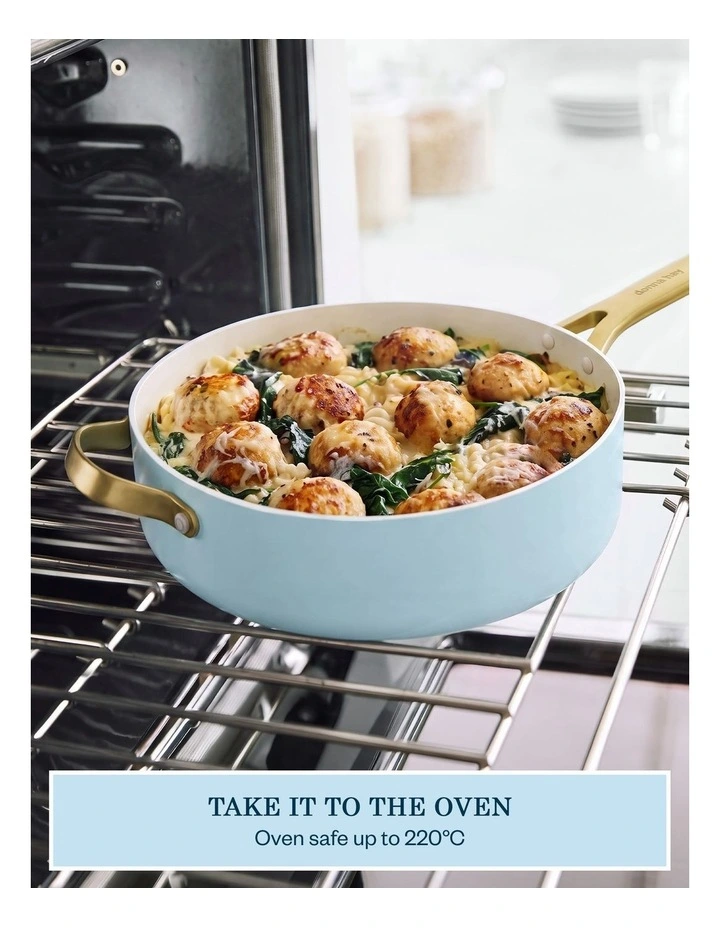 Donna Hay by GreenPan Ceramic Non-Stick Donna Pan with Matching Lid, 30cm image 6