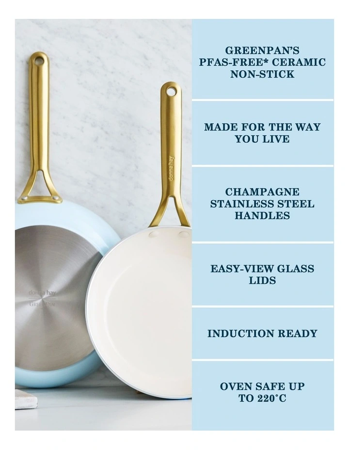Donna Hay by GreenPan Ceramic Non-Stick 2-Piece Frypan Set, 24cm and 28cm image 5