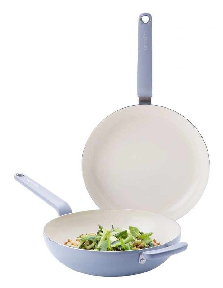 Rio 2pc 28cm Frypan 28cm Wok set Stardew image 1