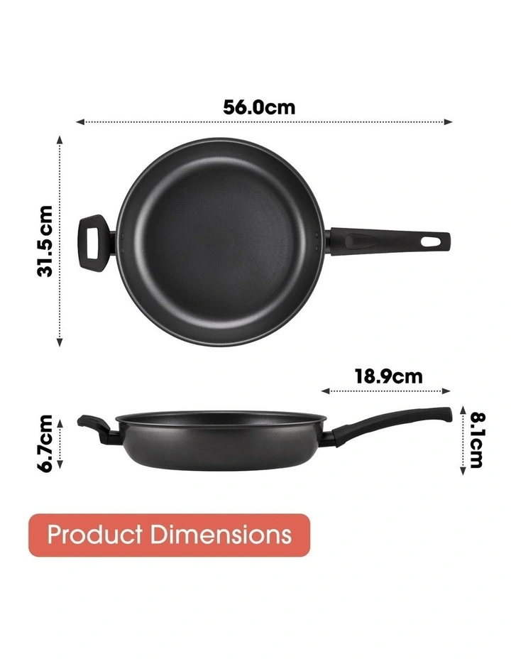 RACO Everyday Essentials Nonstick Induction Deep Open Frypan 30cm with Helper Handle image 7