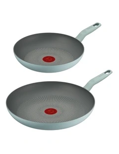 Halo Induction Non-Stick Twin Pack Frypans 24/30cm Eucalyptus