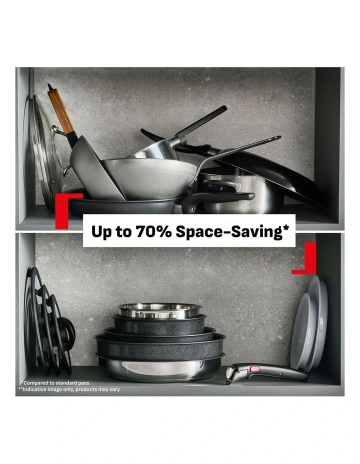 Ingenio Emotion  Induction Uncoated Stainless Steel 4pc Frypan Set image 2