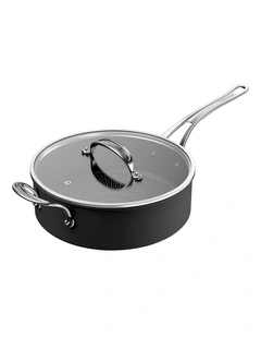 Cooks Classic Induction Non-Stick Hard Anodised Saute Pan 26cm Lid