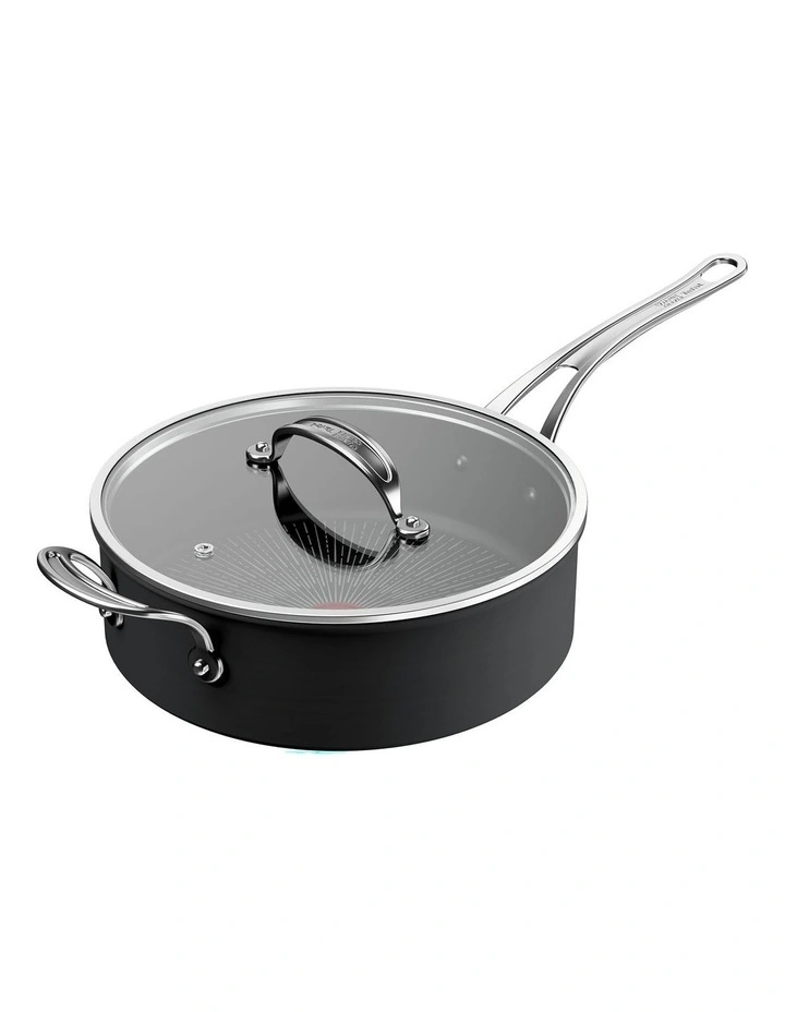 Cooks Classic Induction Non-Stick Hard Anodised Saute Pan 26cm Lid image 1