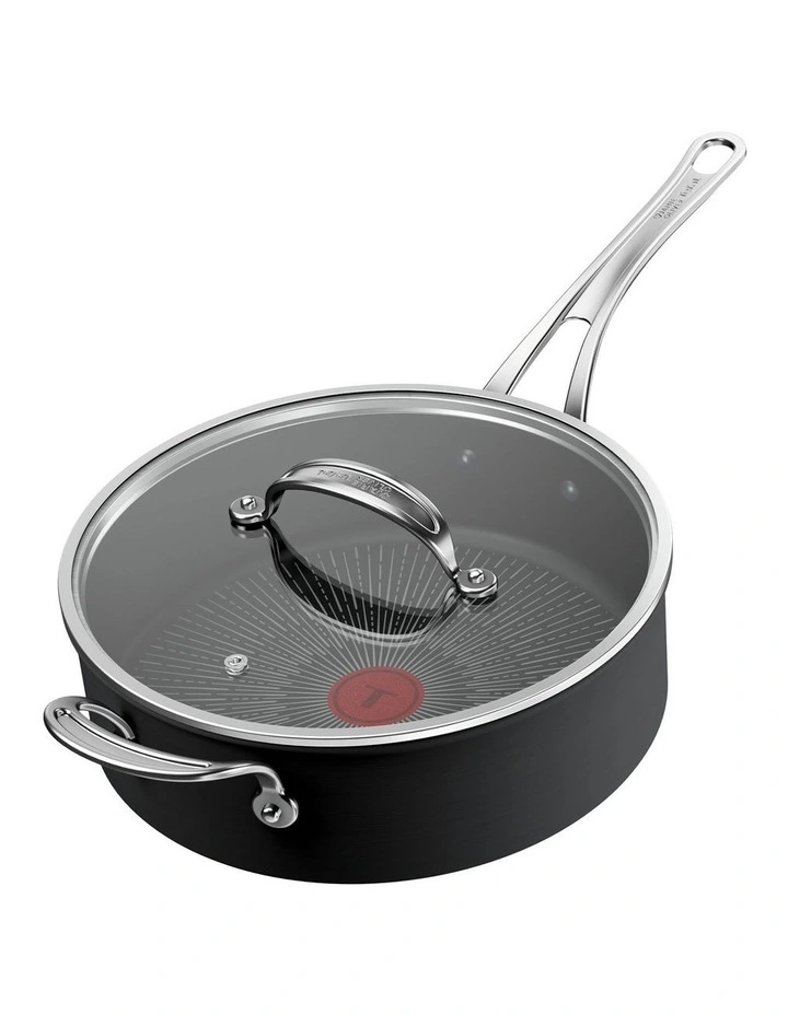 Cooks Classic Induction Non-Stick Hard Anodised Saute Pan 26cm Lid image 2