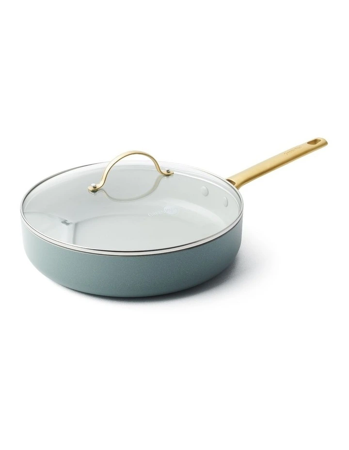 Padova Covered 28cm/3.6L Skillet Smokey Sky Blue PFAS-free ceramic non-stick image 1