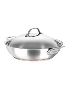Le Cuivre Chef Pan with 2 Side Handles 32cm/5.6L