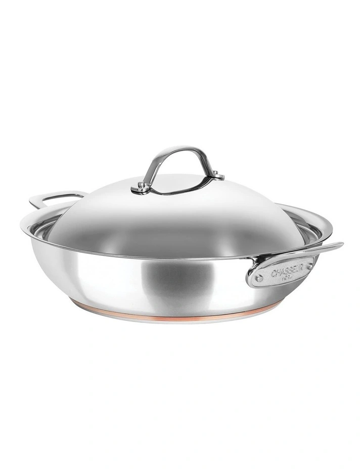 Le Cuivre Chef Pan with 2 Side Handles 32cm/5.6L image 1