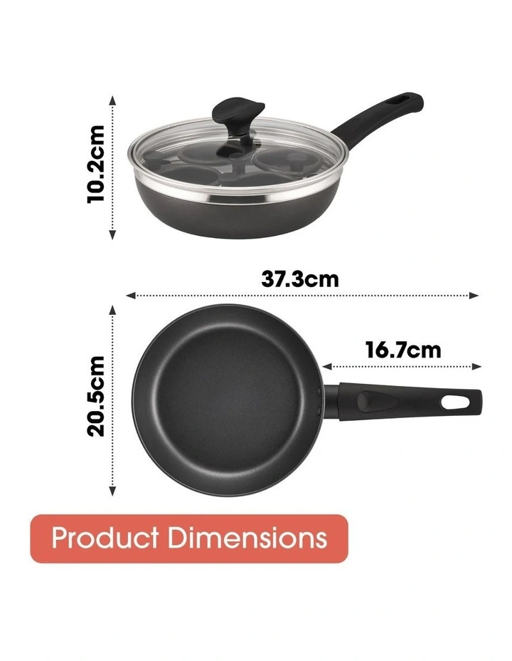 Everyday Essentials Nonstick Induction Egg Poacher 20cm image 7
