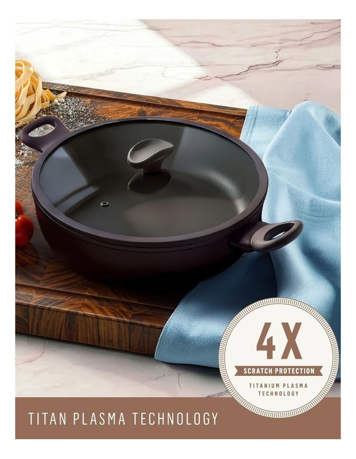 Per Domani Ceramic 28cm/4l Covered Sauteuse image 2
