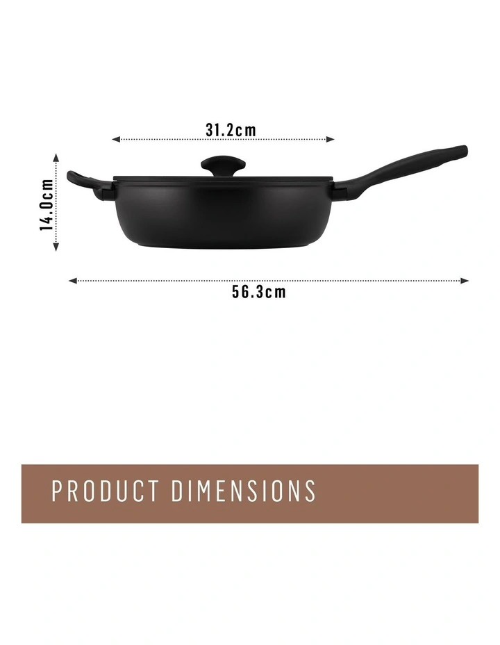 Per Domani Ceramic 30cm/5.5l Covered Saute with Helper Handle image 7