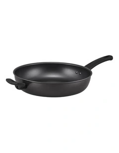 Everyday Essentials Non Stick 32cm Deep Open Fry Pan With Helper Handle