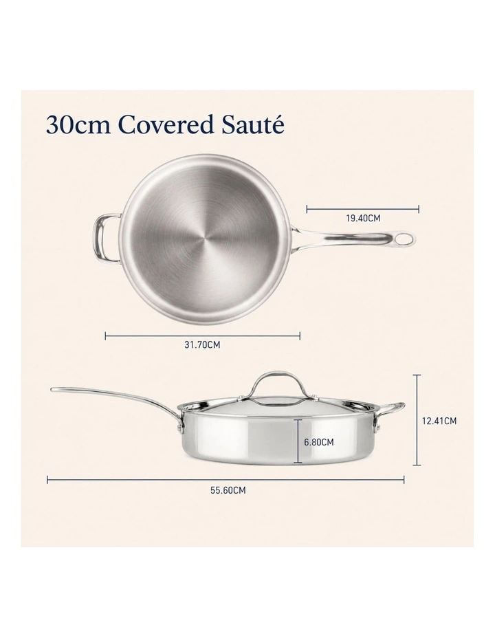 Everlast SS 30cm/4.7l Covered Saute With Helper Handle image 7