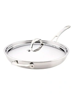 Everlast SS 32cm Covered Skillet With Helper Handle