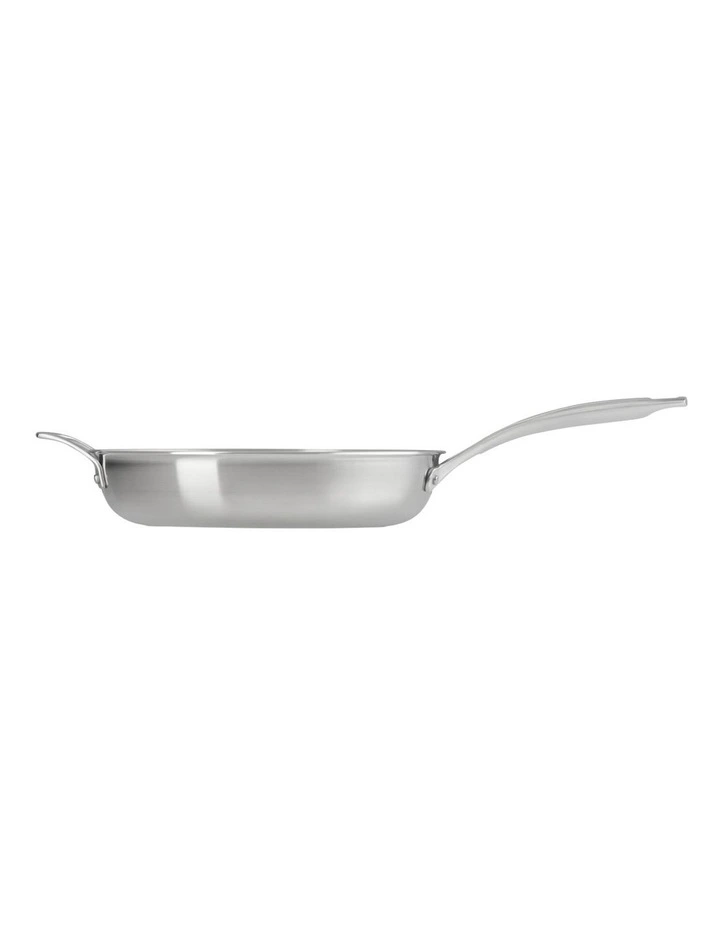 Essentials 3-Ply 28cm Frying Pan Uncoated with Helper Handle image 6
