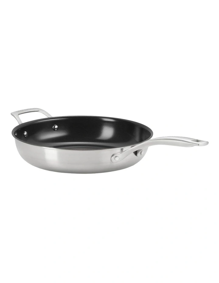 Essentials 3-Ply 28cm Frying Pan Non Stick with Helper Handle image 2