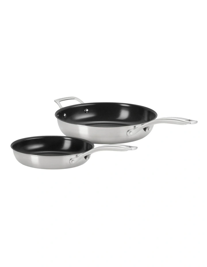 Essentials 3-Ply Frypan 2 Piece Set Non Stick 24/28cm image 1