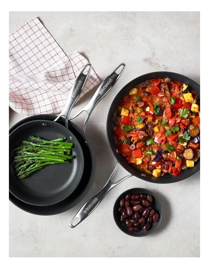 Style Nonstick Induction Skillet Triple Pack 21/25/28cm in Black image 2