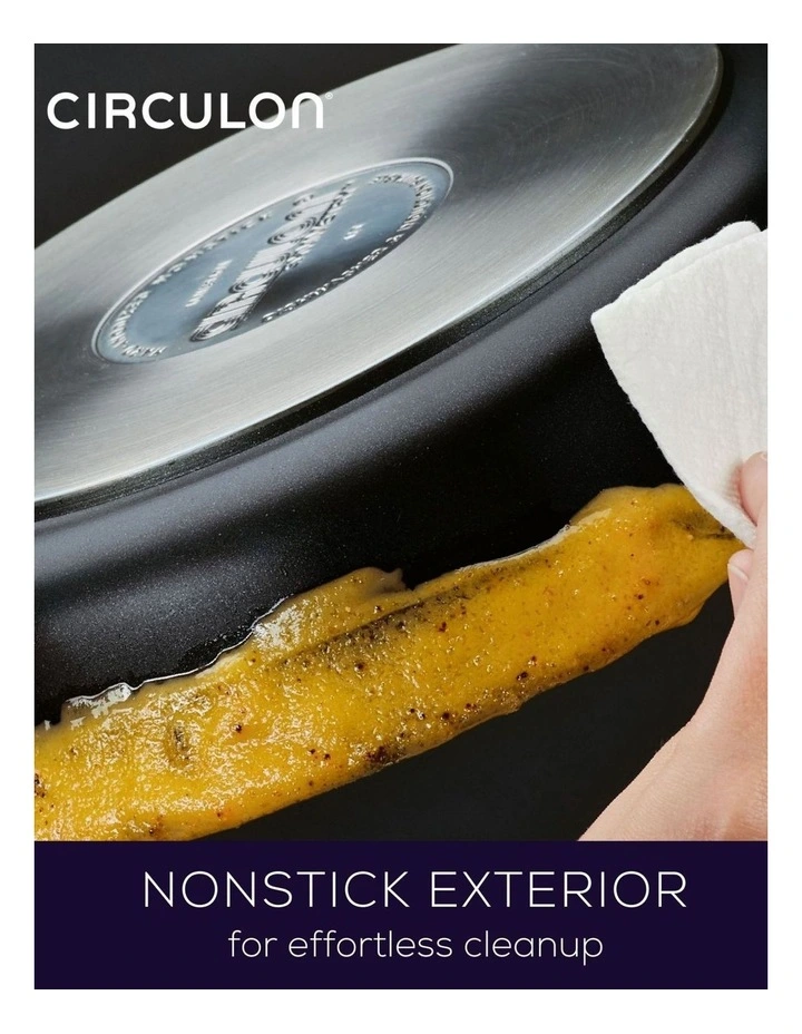 Style Nonstick Induction Skillet Triple Pack 21/25/28cm in Black image 4