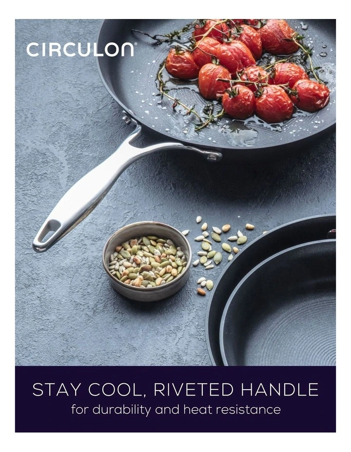 Style Nonstick Induction Skillet Triple Pack 21/25/28cm in Black image 6