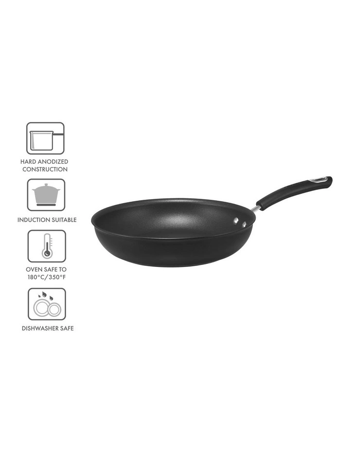 Total Nonstick Induction Open Skillet 25cm in Black image 3