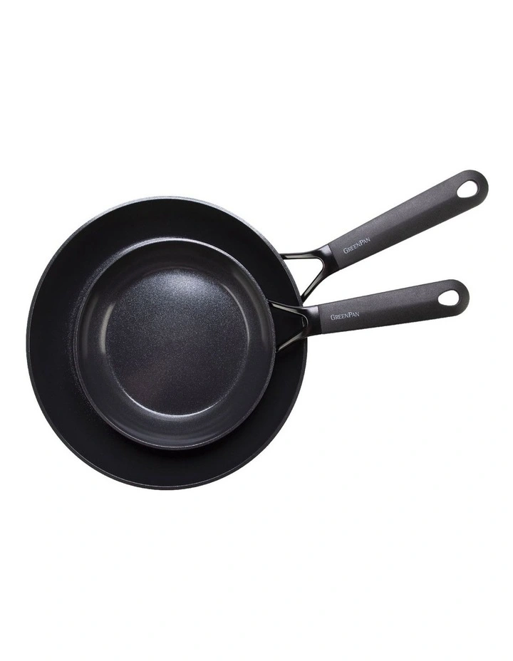 SmartShape 20/28cm 2pc Frypan Set Black PFAS-free ceramic non-stick image 3