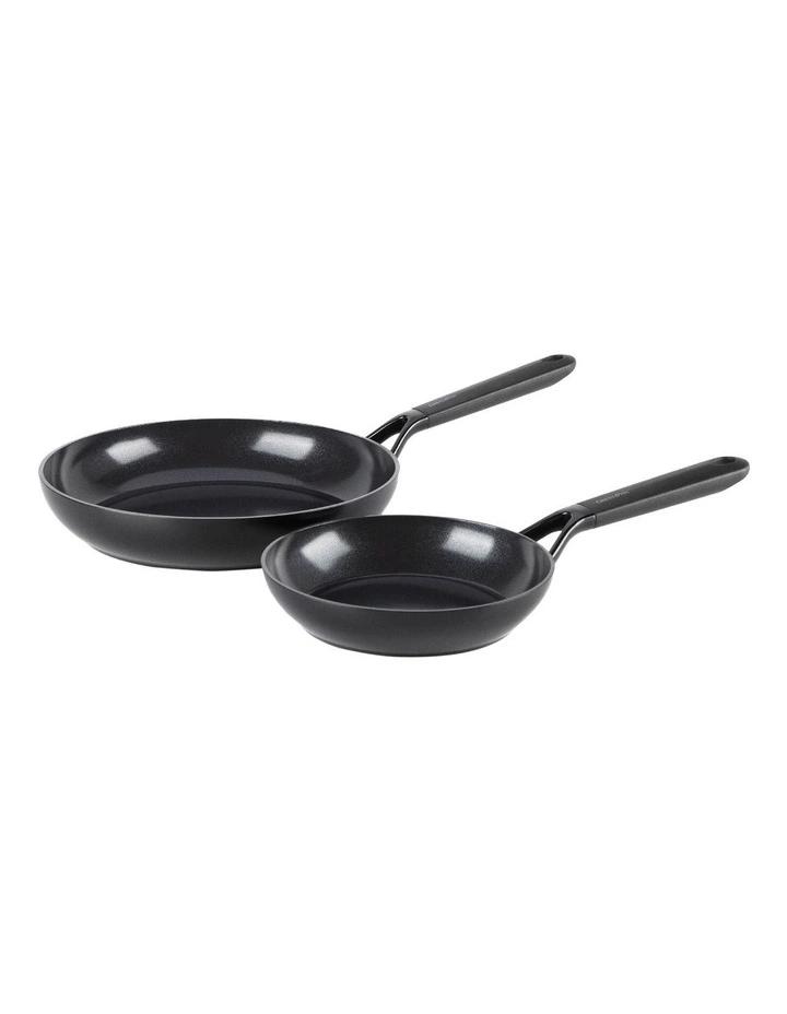 SmartShape 20/28cm 2pc Frypan Set Black PFAS-free ceramic non-stick image 5
