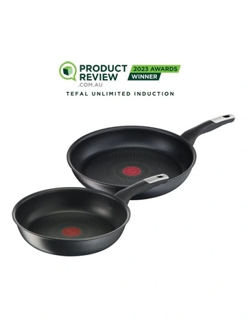 Unlimited Induction Non-Stick Frypan 26/30cm 2 Piece Set in Black