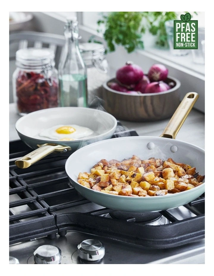 Padova Frypan 28cm PFAS-free ceramic non-stick in Smoky Blue image 2