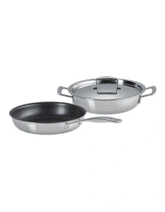 Classic 3-Ply 2 Piece Frypan Set in Stainless Steel